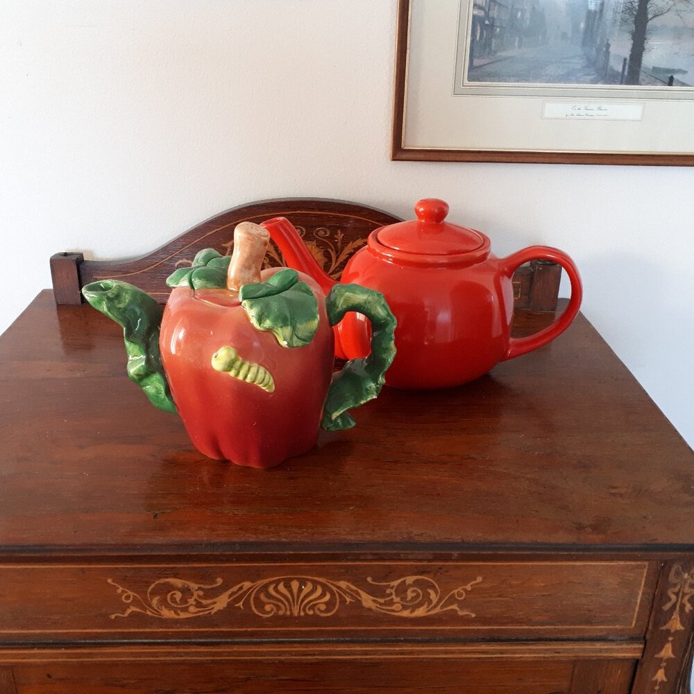 LAST Chance Lot - Two Teapots - One is Stokes; other is unmarked